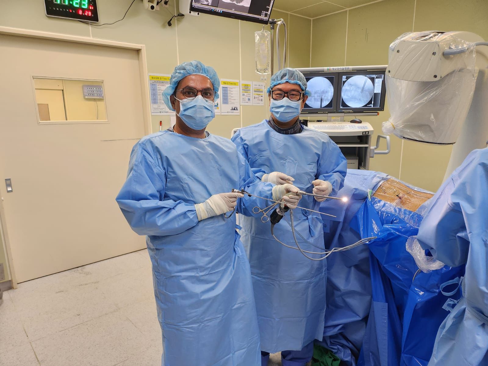 Endoscopic spine surgery procedure